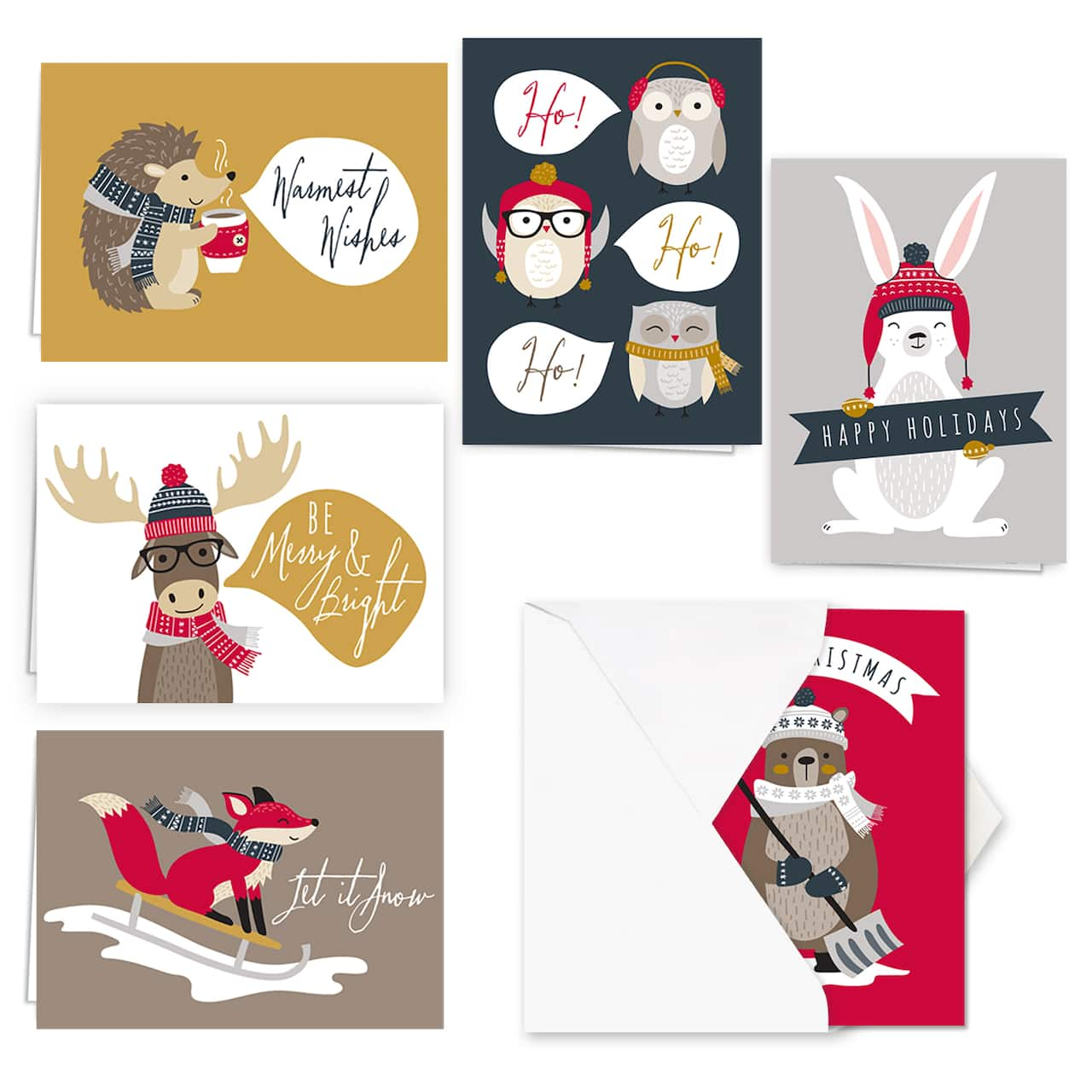 Hortense B. Hewitt Co. Woodland Creatures Holiday Cards